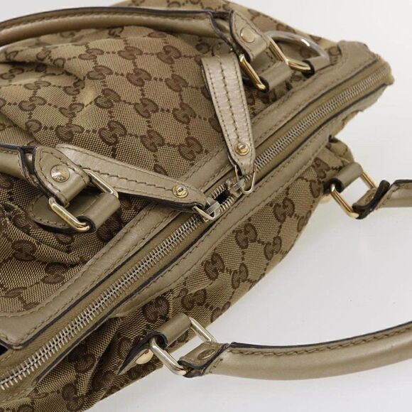 GUCCI GG Canvas Shoulder Bag Beige - Picture 7 of 15